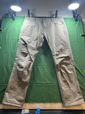 Kuhl Rydr Pants Mens 40x34 Khaki Canvas Vintage Patina Dye Articulated Knee